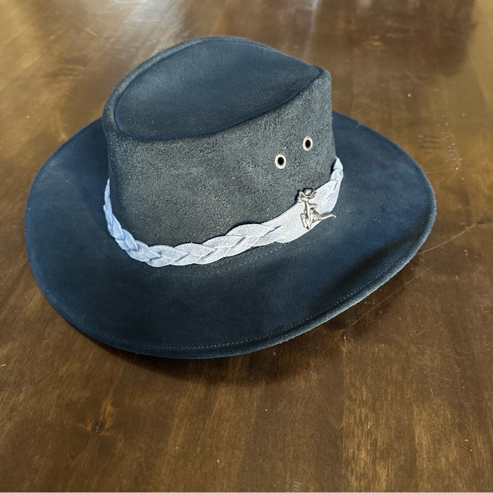 Kanga Hat Company Brisbane Australia Hat‎ Size Small Black Outback Kangaroo